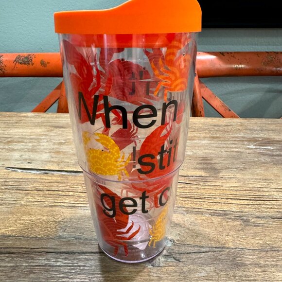 Tervis 24 oz Crabby Stitcher Tumbler w/ Lid Water Bottle Beach Sea Drinkware NWT - Picture 1 of 10